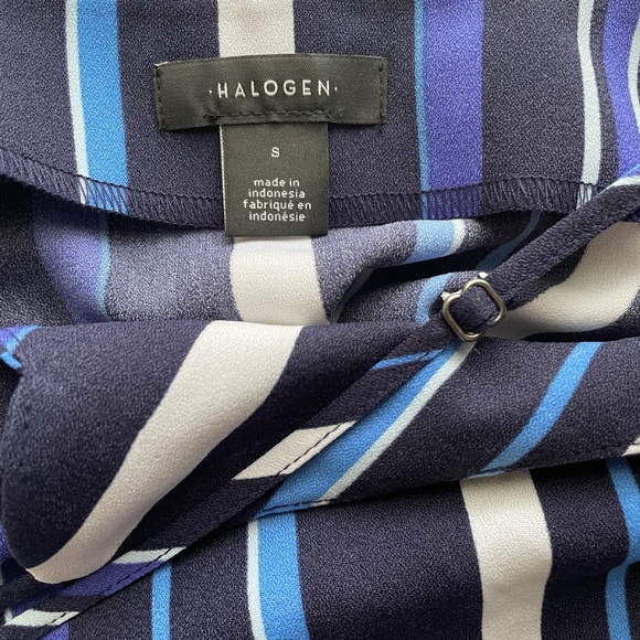 HALOGEN SCALLOP DETAIL STRIPED CAMISOLE NWT - Picture 6 of 8